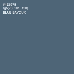 #4E6578 - Blue Bayoux Color Image